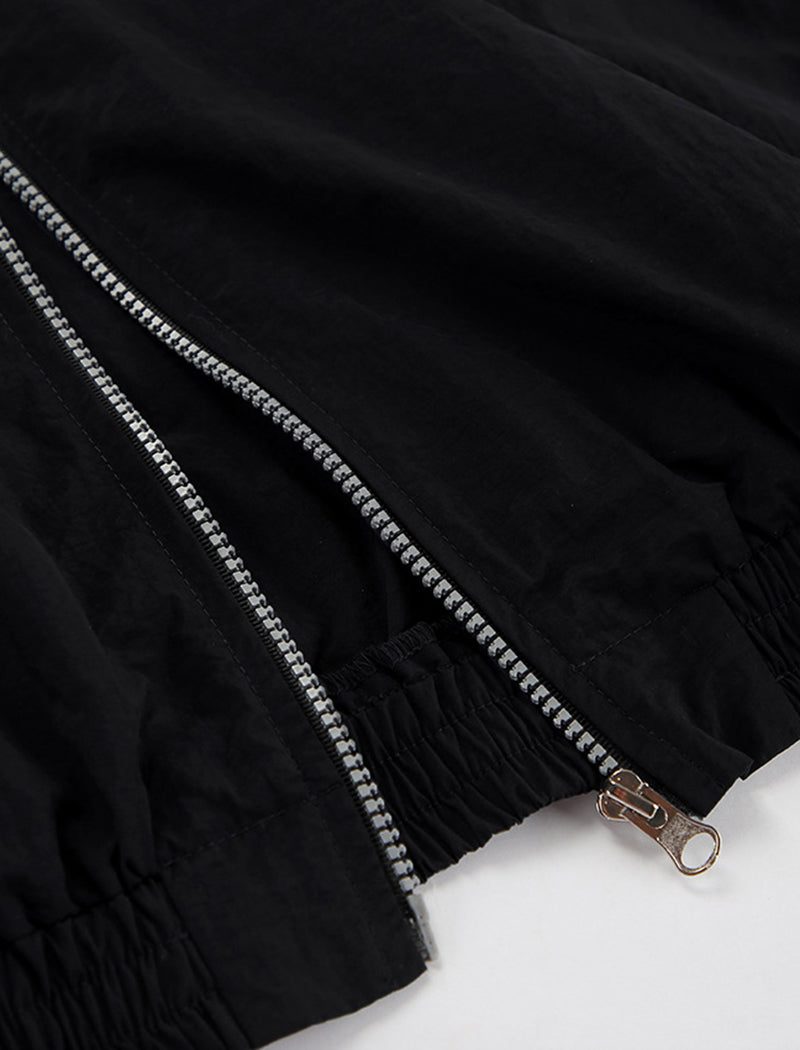 Color-Block Sporty Jacket and Pants Set