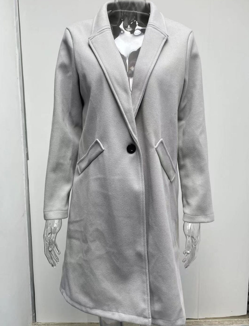 Tailored Longline Button-Up Coat