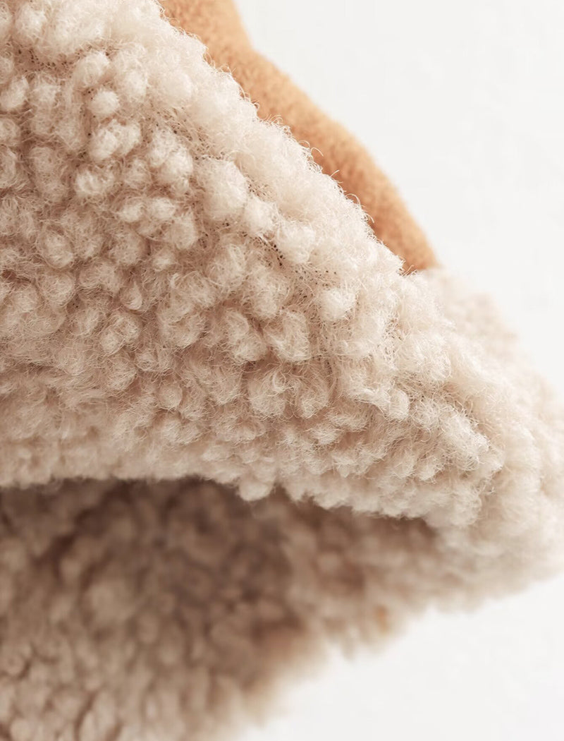 Oversized Faux Shearling Lined Coat