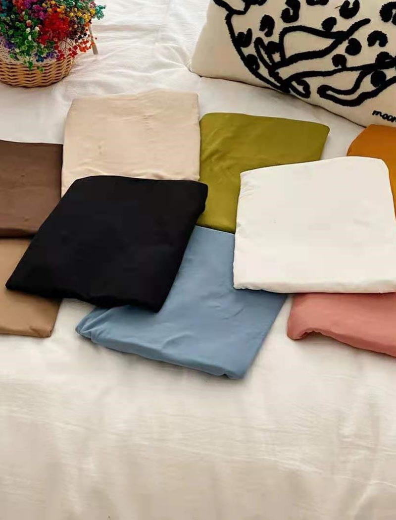 High-Neck Long-Sleeve Basic Top