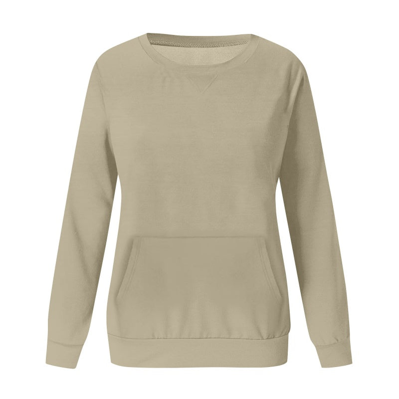Crew Neck Loose Long Sleeve Top