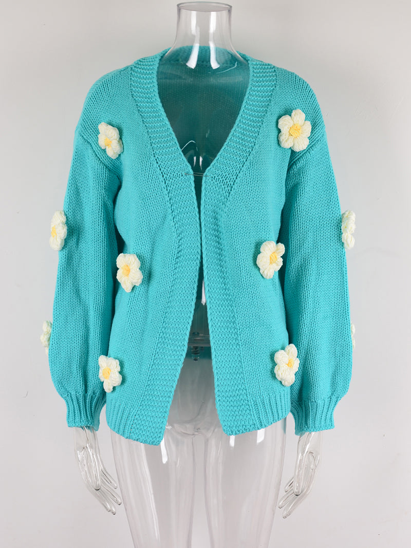 Floral Applique Cardigan
