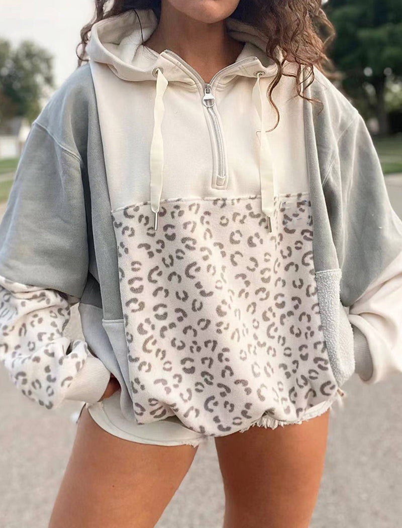 Loose Zip-Up Hoodie