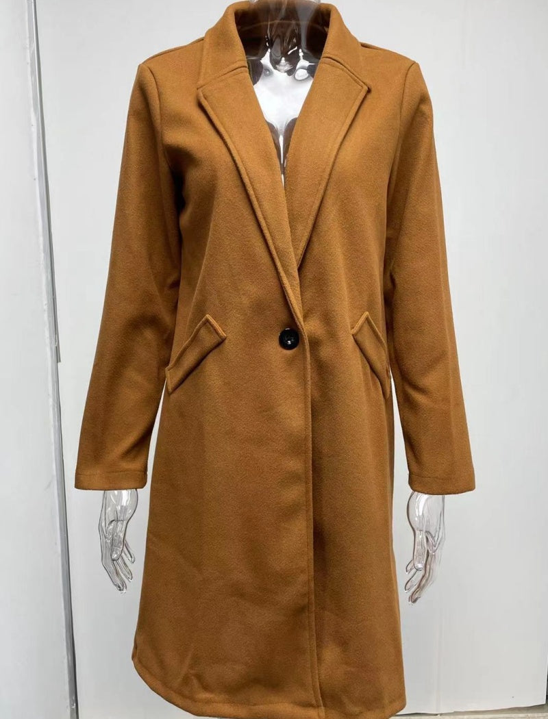 Tailored Longline Button-Up Coat