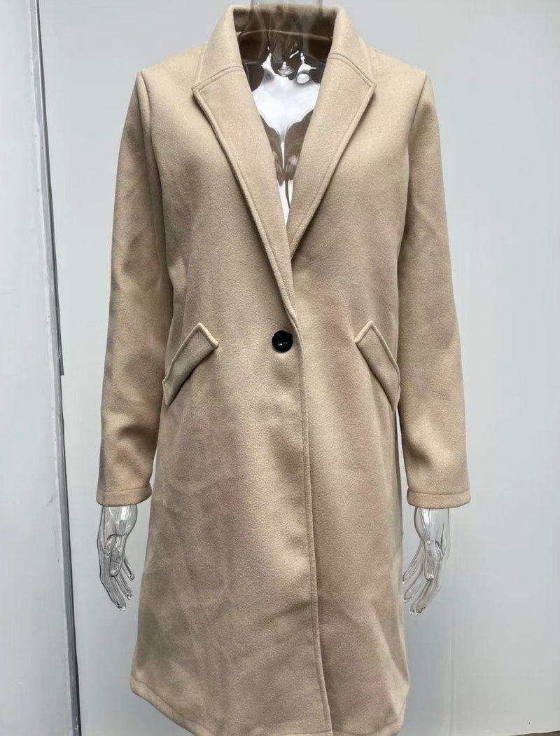 Tailored Longline Button-Up Coat