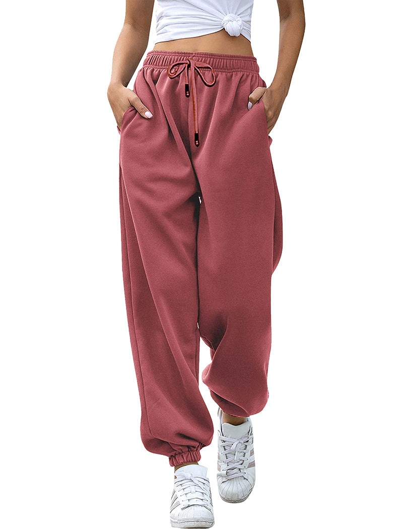 Elastic Waist Loose Fit Jogger Pants