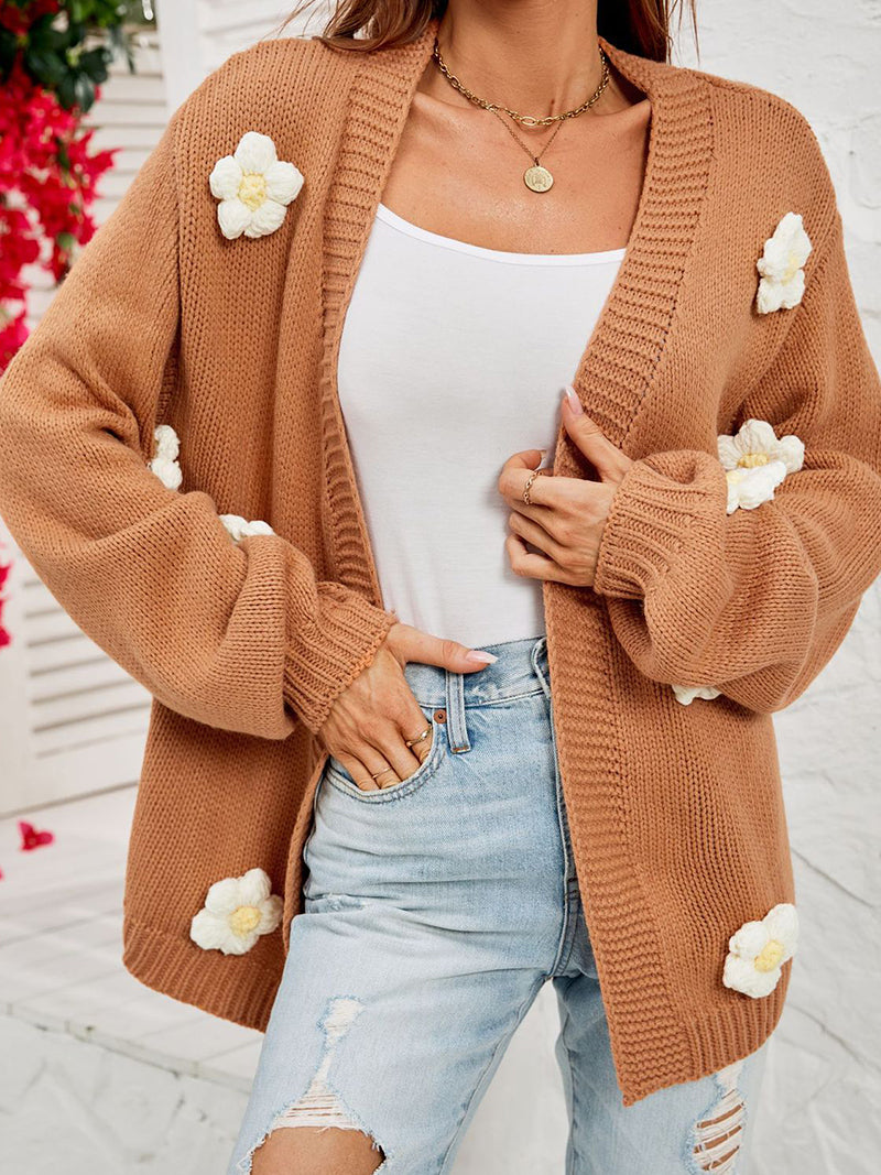 Floral Applique Cardigan