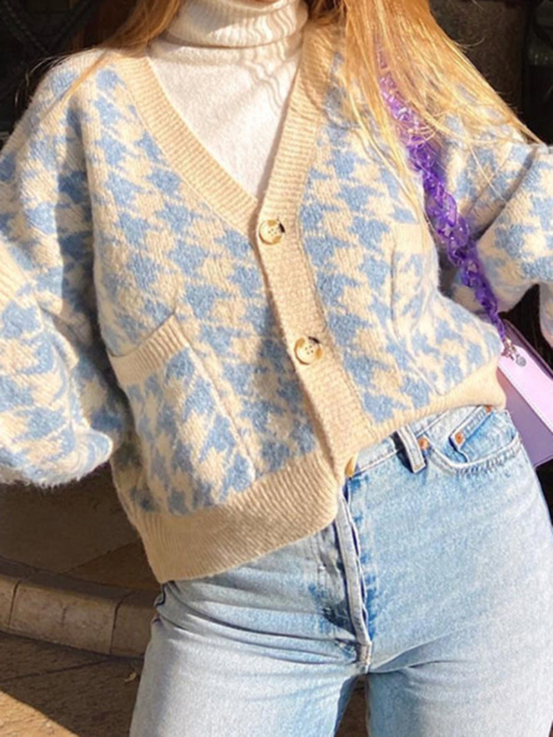 Houndstooth Cardigan