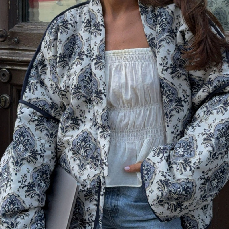 Floral Print Kimono Jacket