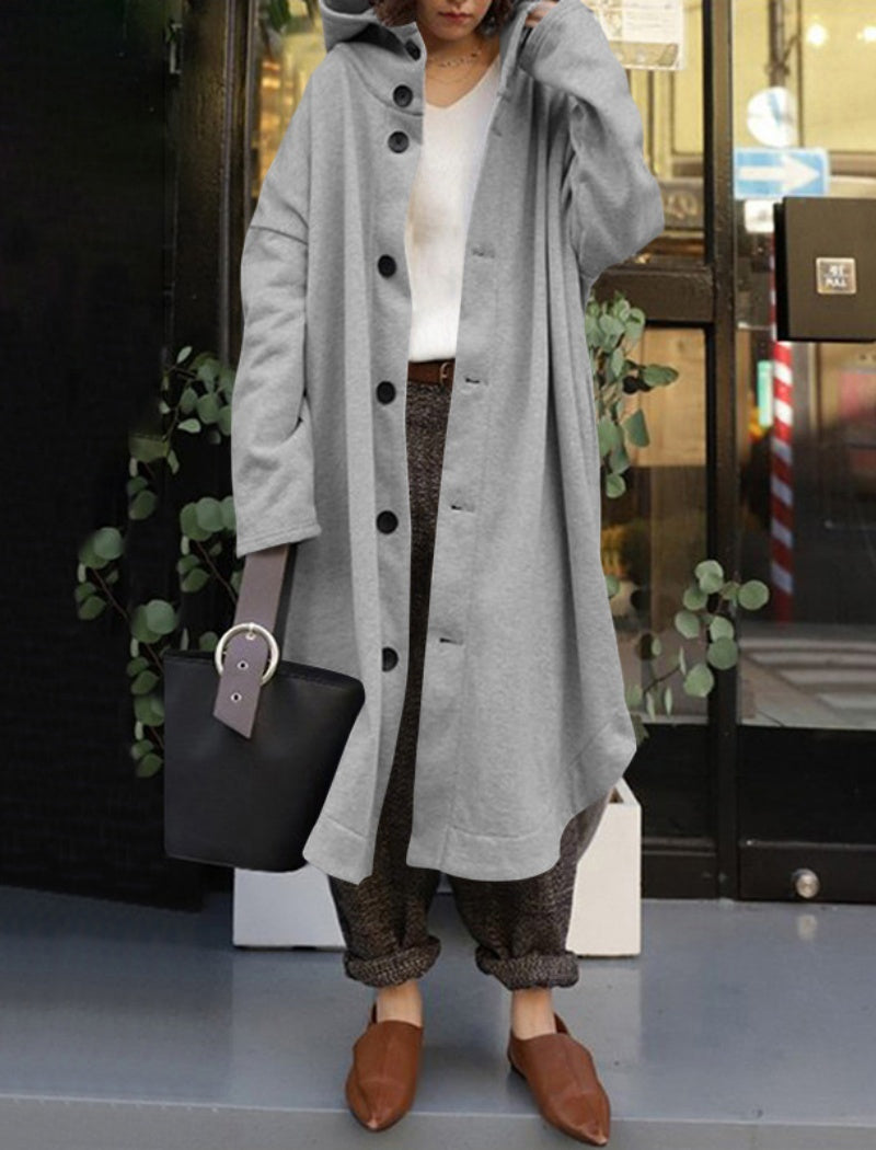 Hooded Mid-Length Coat