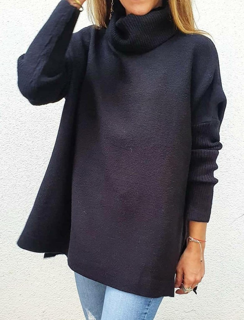 Loose-Fit Turtleneck Pullover