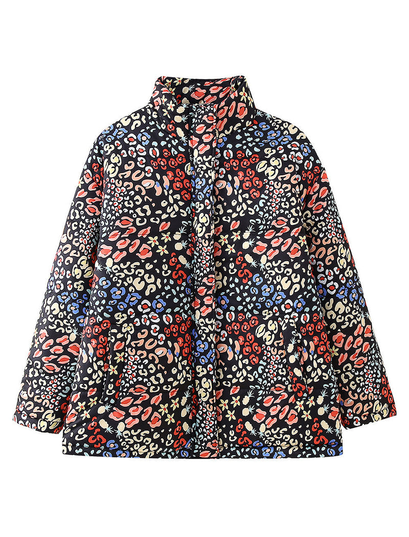 Zippered Puffer Jacket