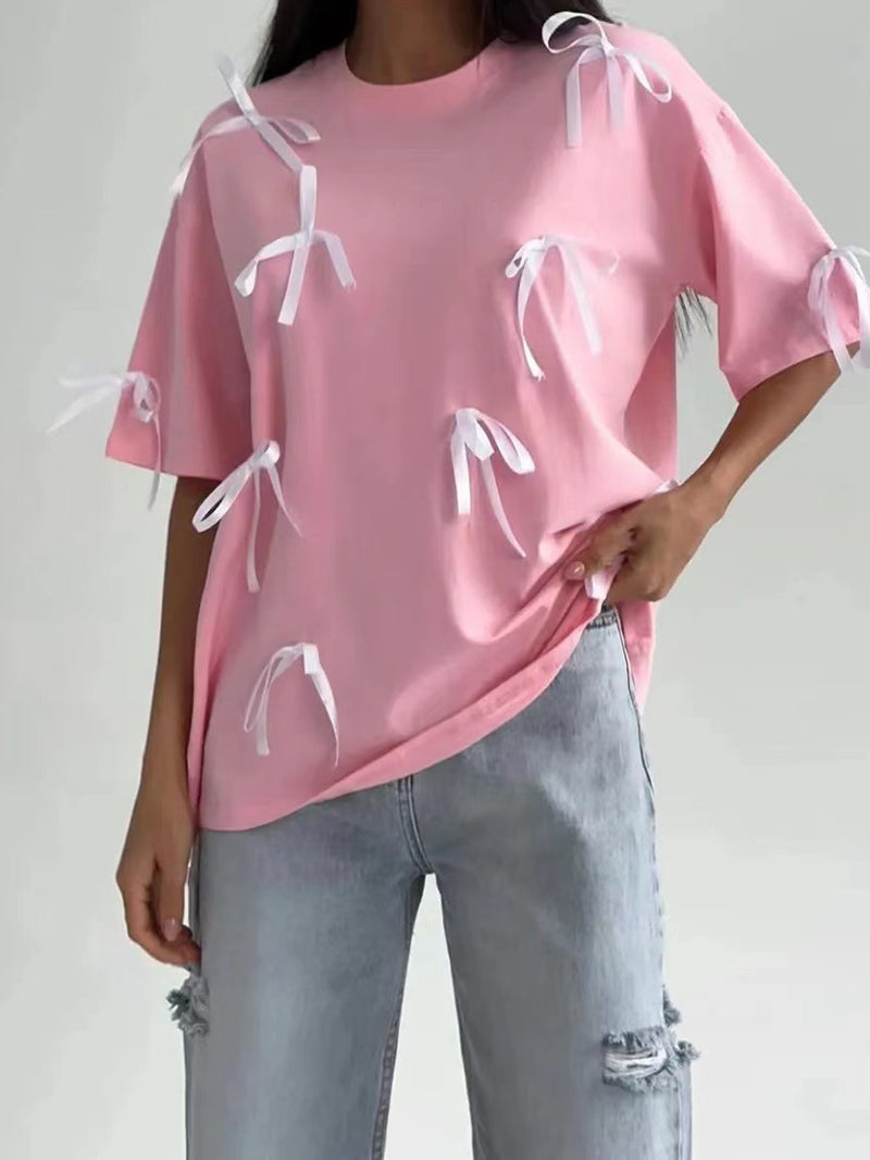 Rosette Embellished Tee