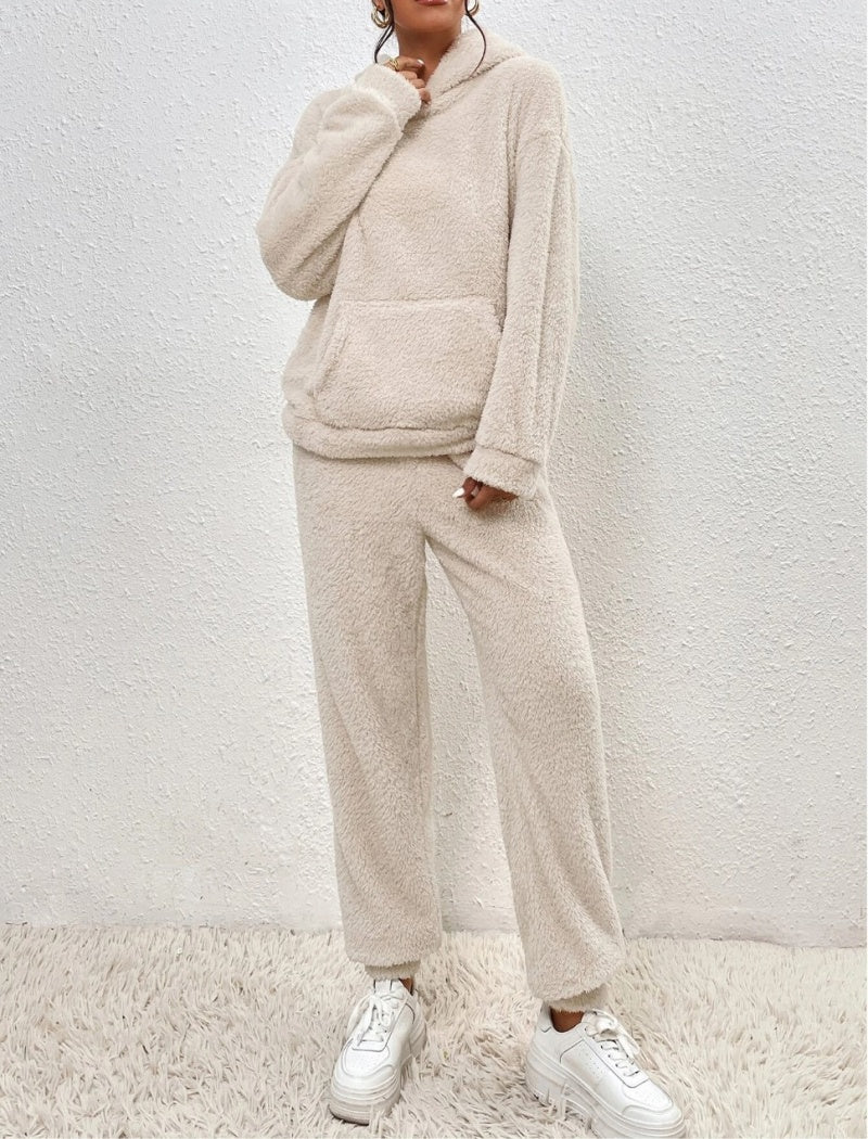 Hooded Long Sleeve Casual Pants Loungewear Set