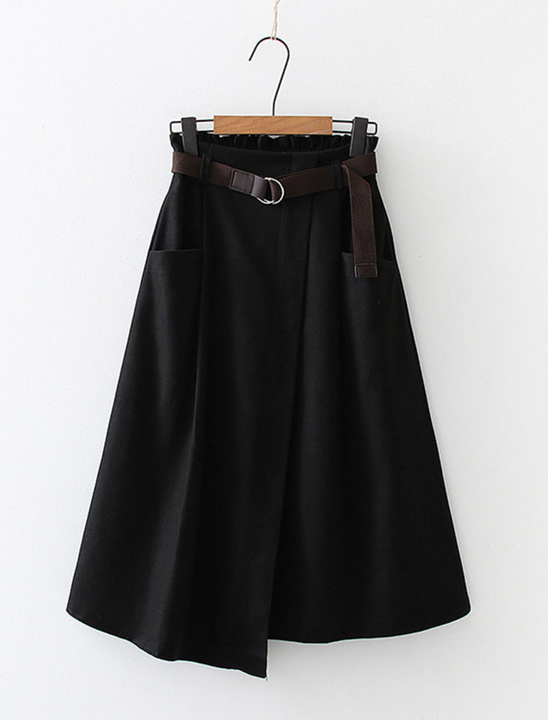 Asymmetrical Mid-Length Skirt