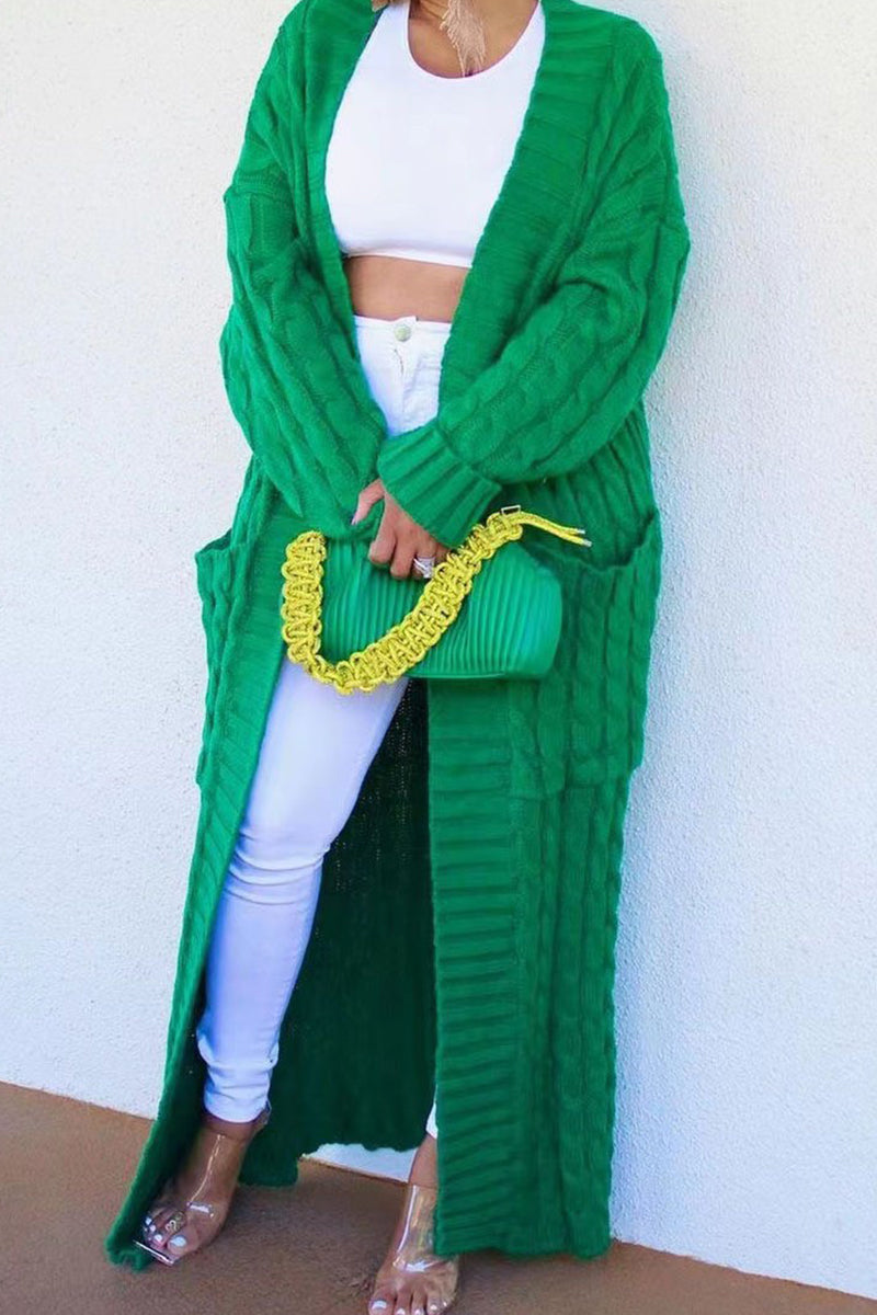 Longline Open-Front Cardigan Sweater