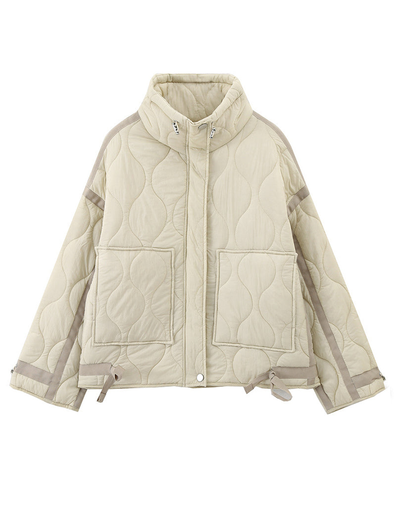 Stand Collar Long Sleeve Jacket