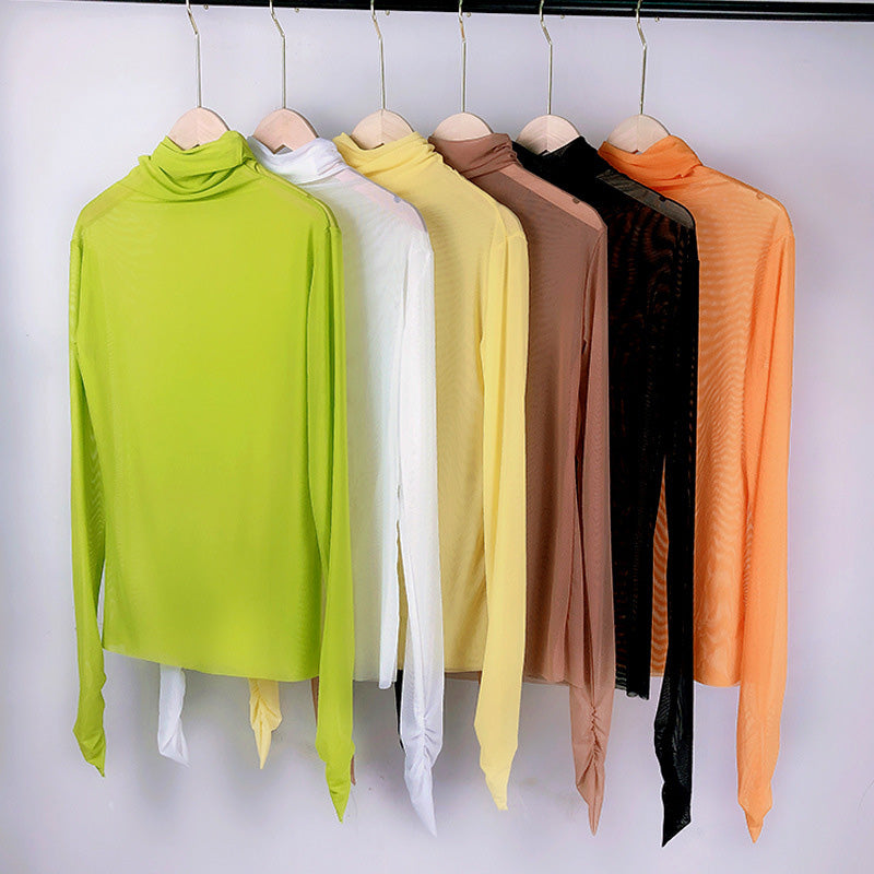 Long Sleeve Turtleneck Top in Assorted Colors