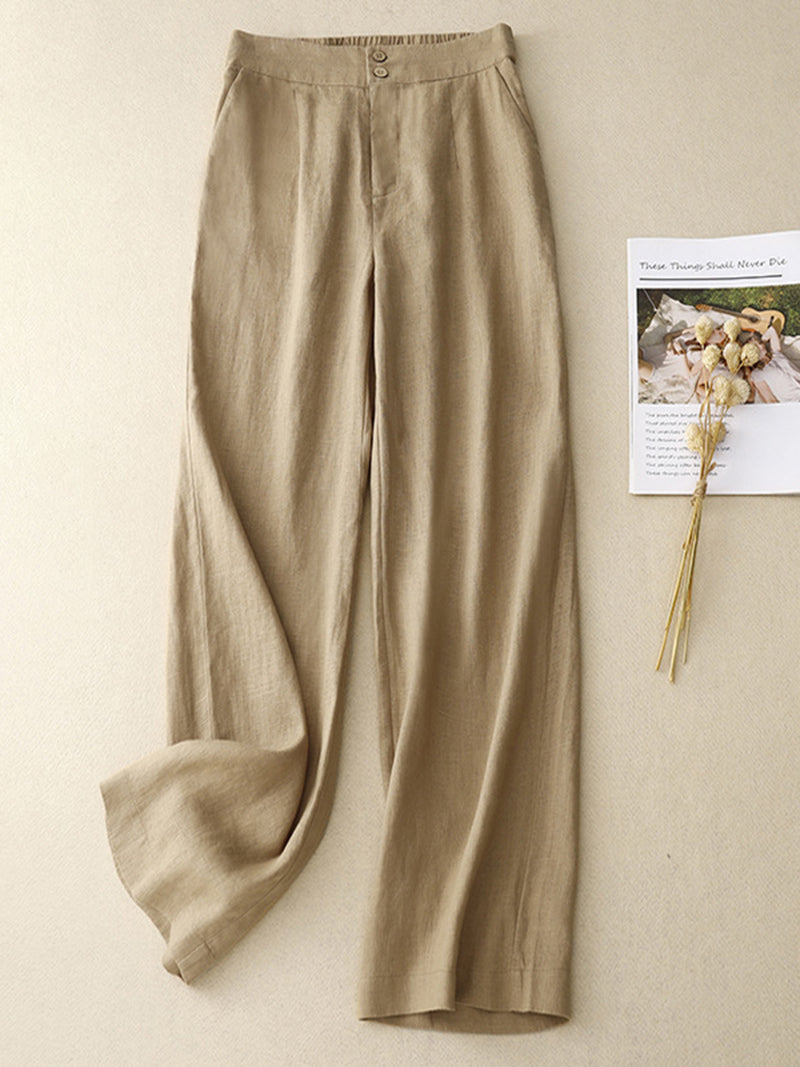 High-Waisted Wide-Leg Pants