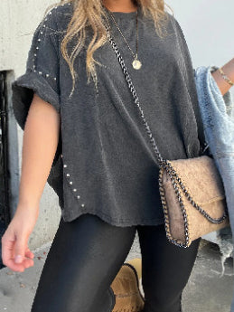 Studded Oversized Tee
