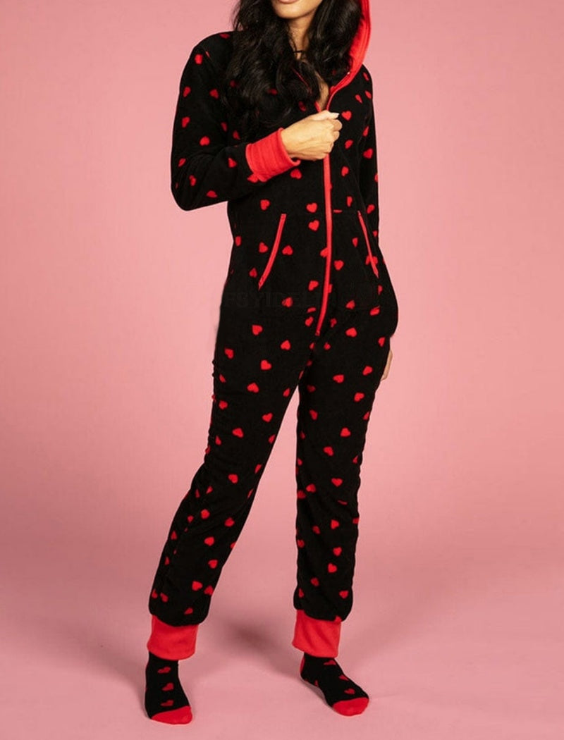 Valentine Heart Print Onesie