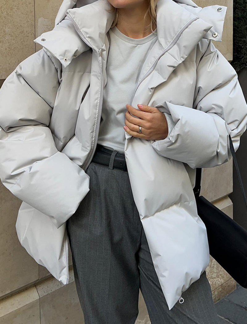 Oversized Hooded Puffer Jacket