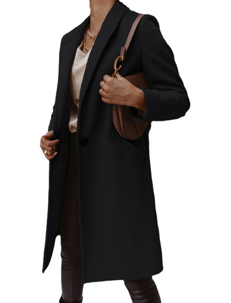 Tailored Longline Button-Up Coat