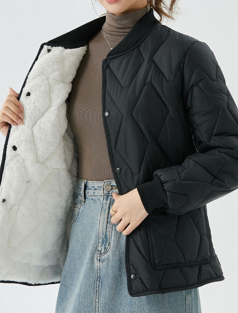 Long Sleeve Ribbed Coat