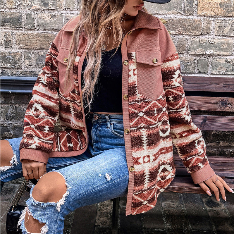 Drop-Shoulder Faux Fur Coat