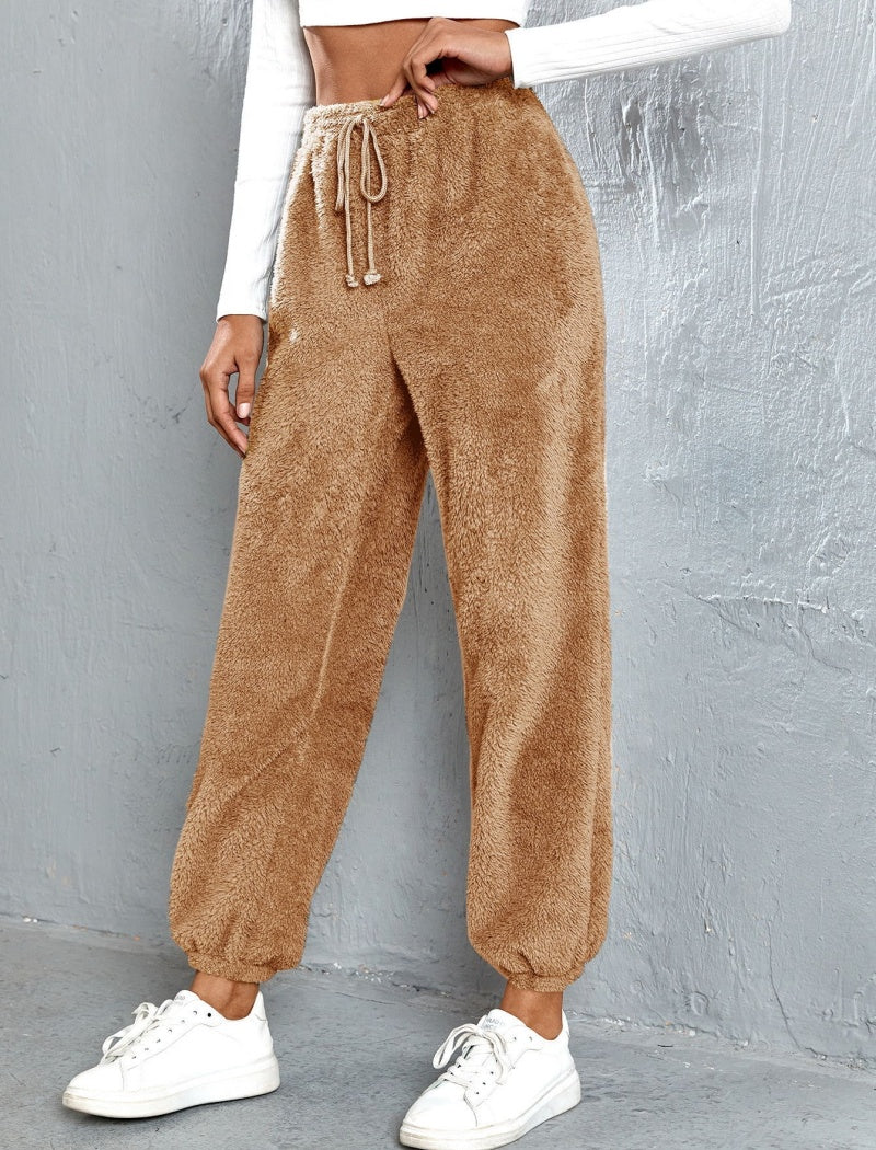 Loose Fit Fuzzy Lounge Pants