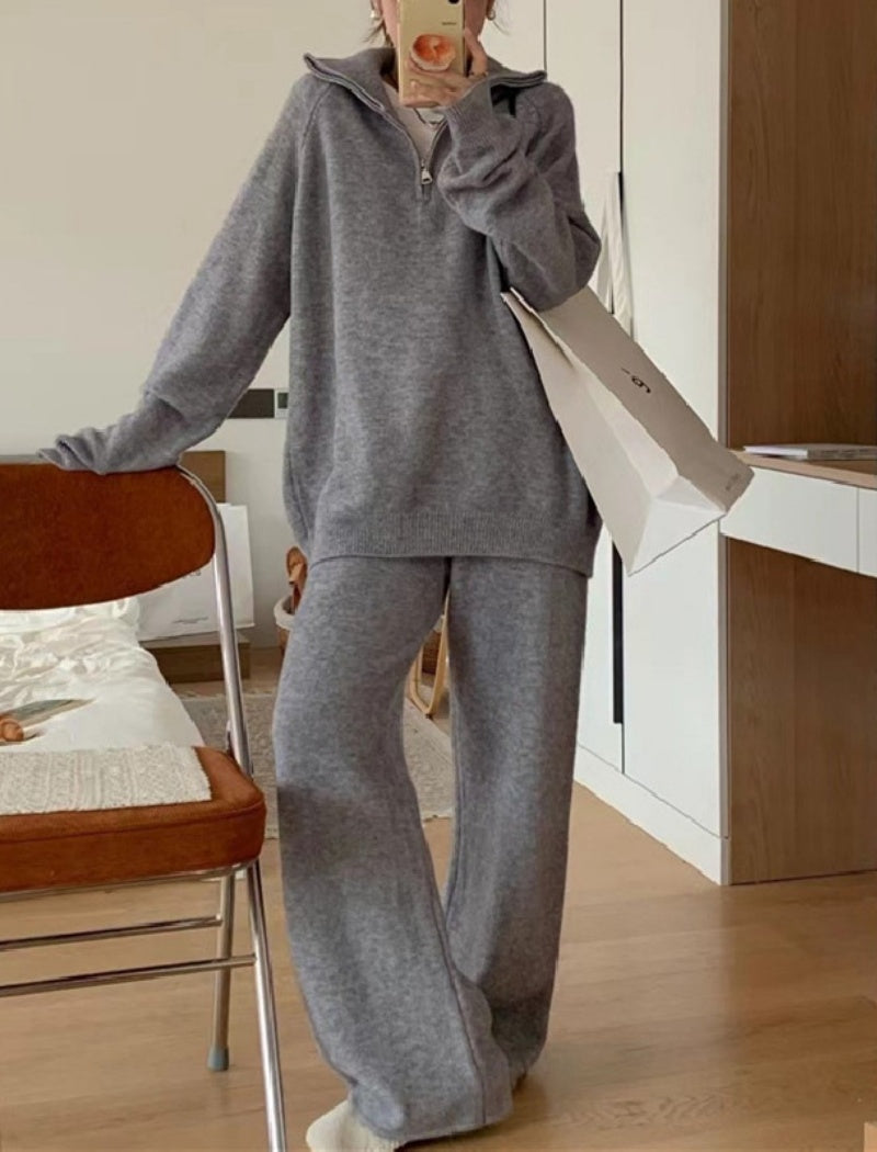 Half-Zip Pullover Lounge Set