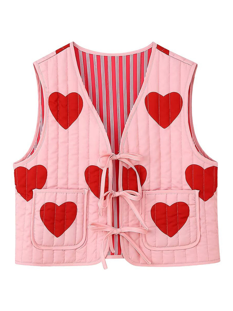 Heart Quilted Vest