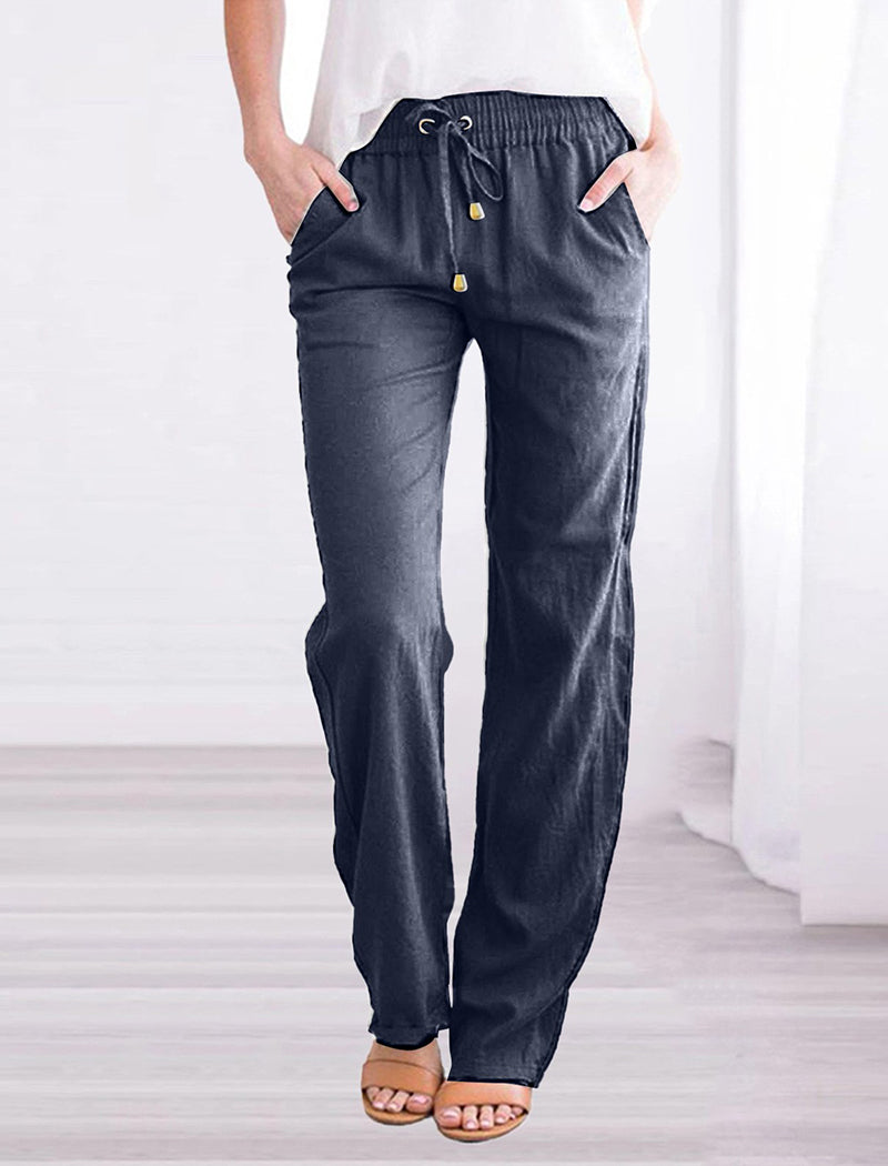 Relaxed Fit Drawstring Pants