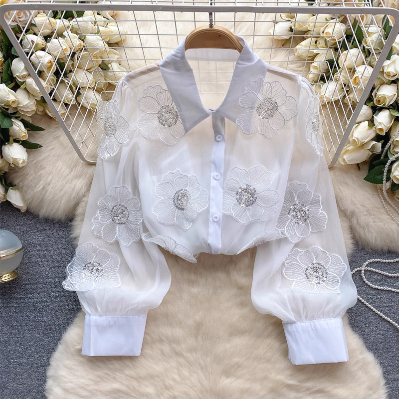 Floral Sheer Blouse