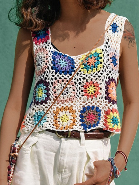 Colorblock Crop Tank