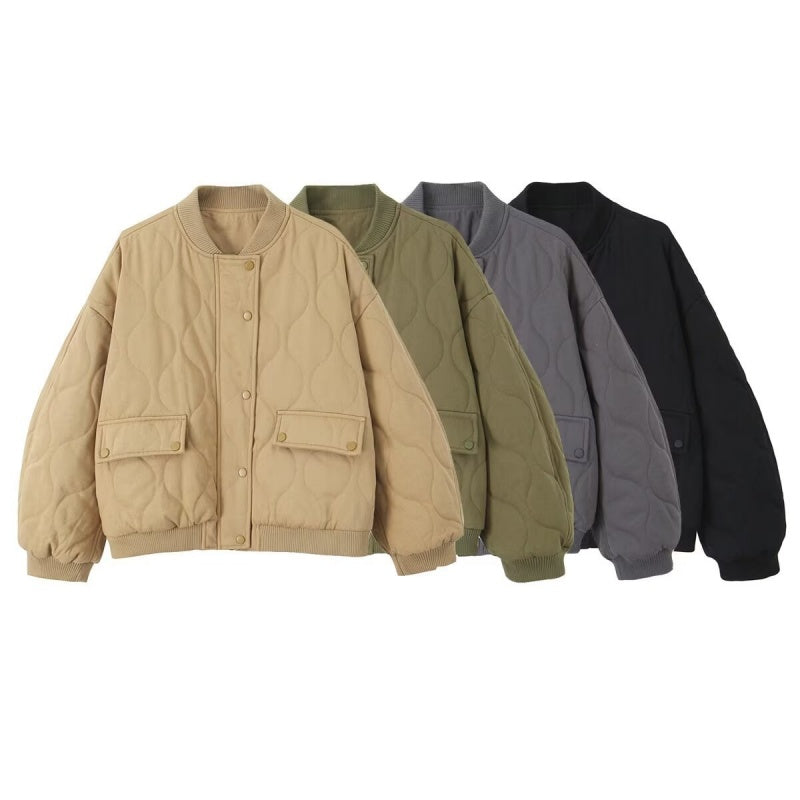 Quilted Bomber Jacket