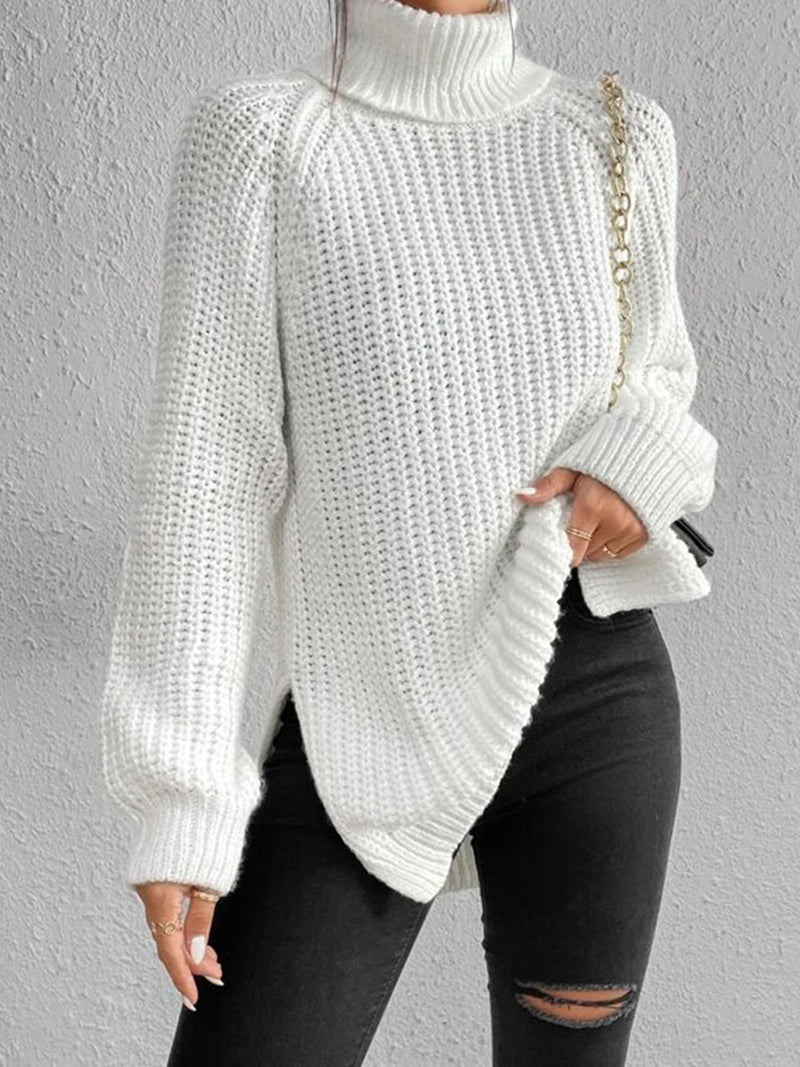 Chunky Knit Turtleneck Sweater
