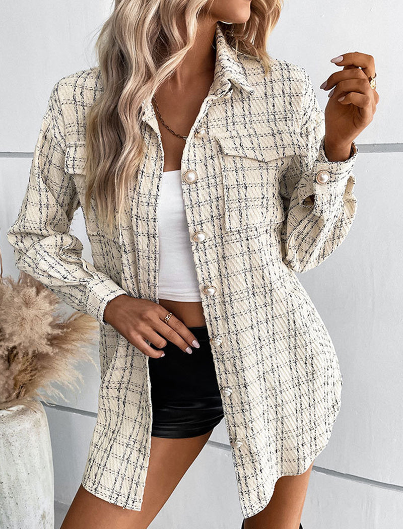 Plaid Button-Up Shacket