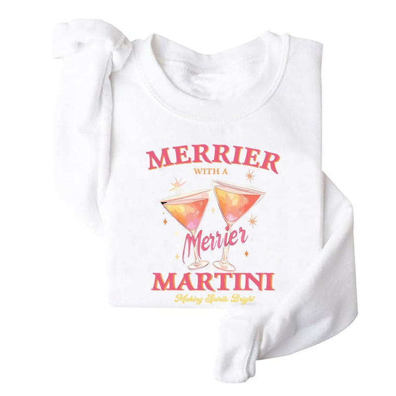 Christmas Round Neck Hoodie Top