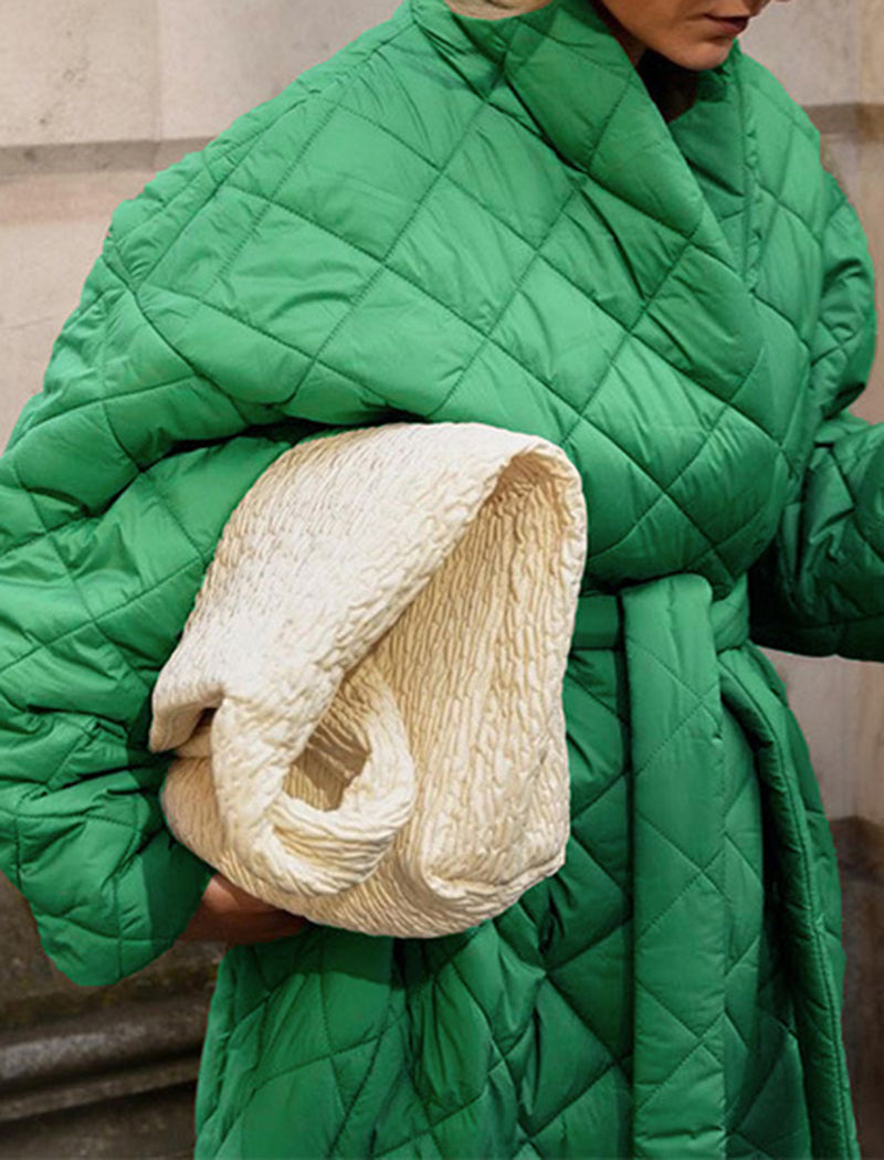 Solid Coat with Belt