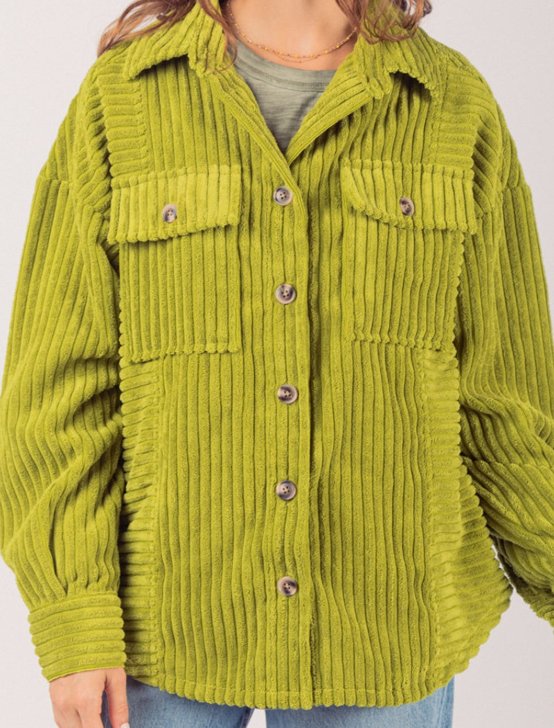 Corduroy Button-Up Shirt