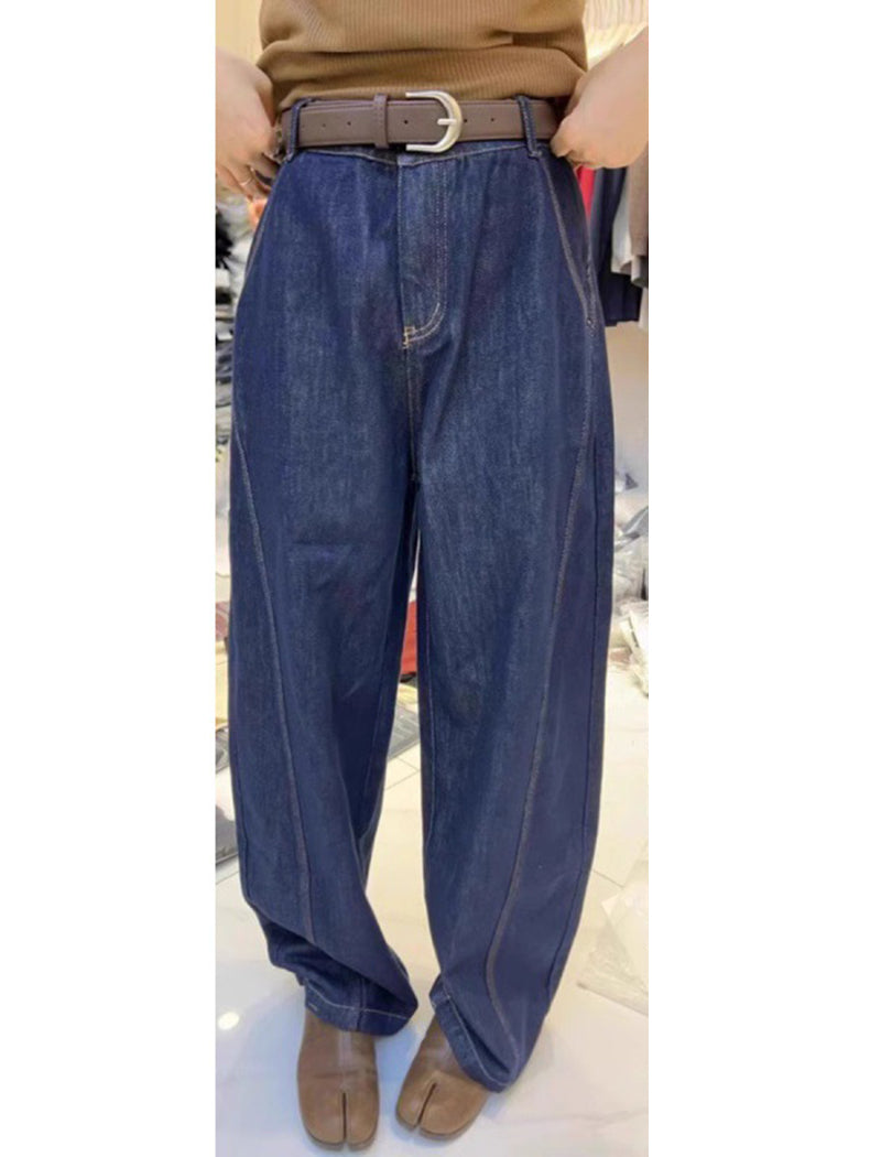 High-Rise Wide-Leg Denim Jeans