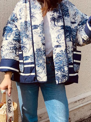 Graphic Quilted Coat