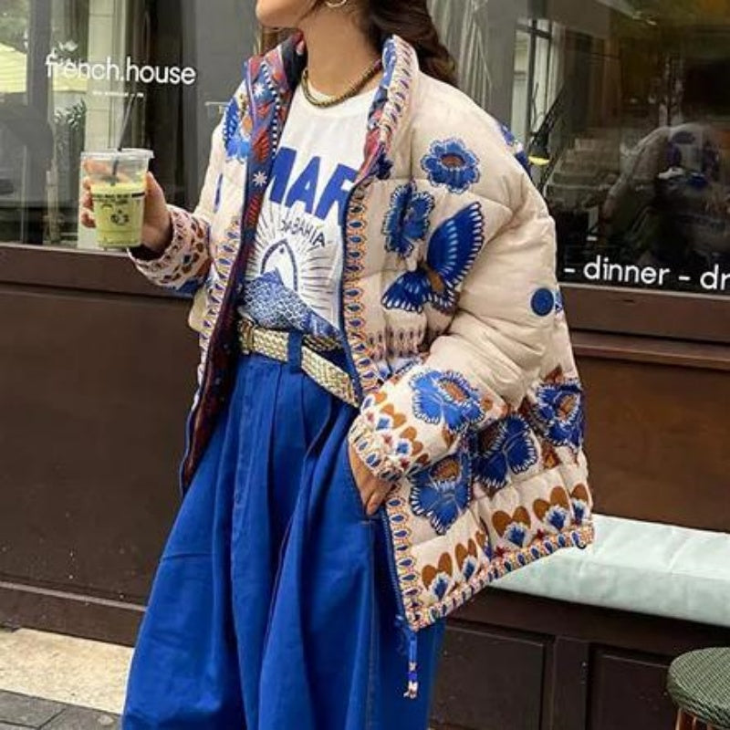Printed Quilted Jacket