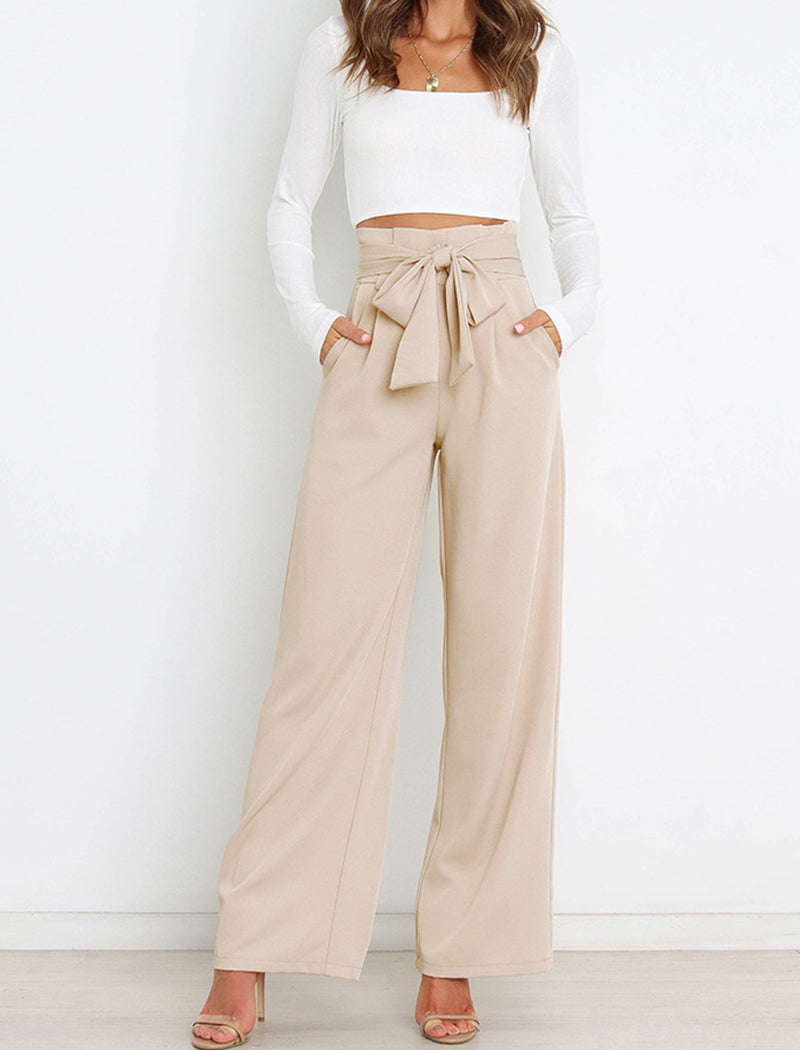 High-Rise Wide-Leg Trousers