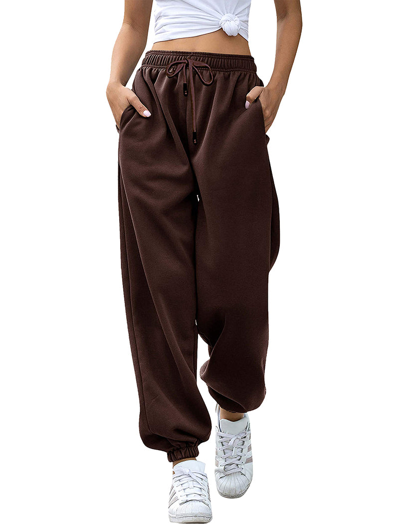 Elastic Waist Loose Fit Jogger Pants
