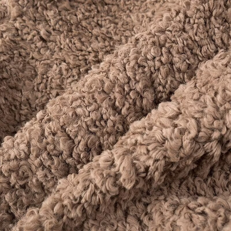 Oversized Faux Fur Jacket with Soft Texture