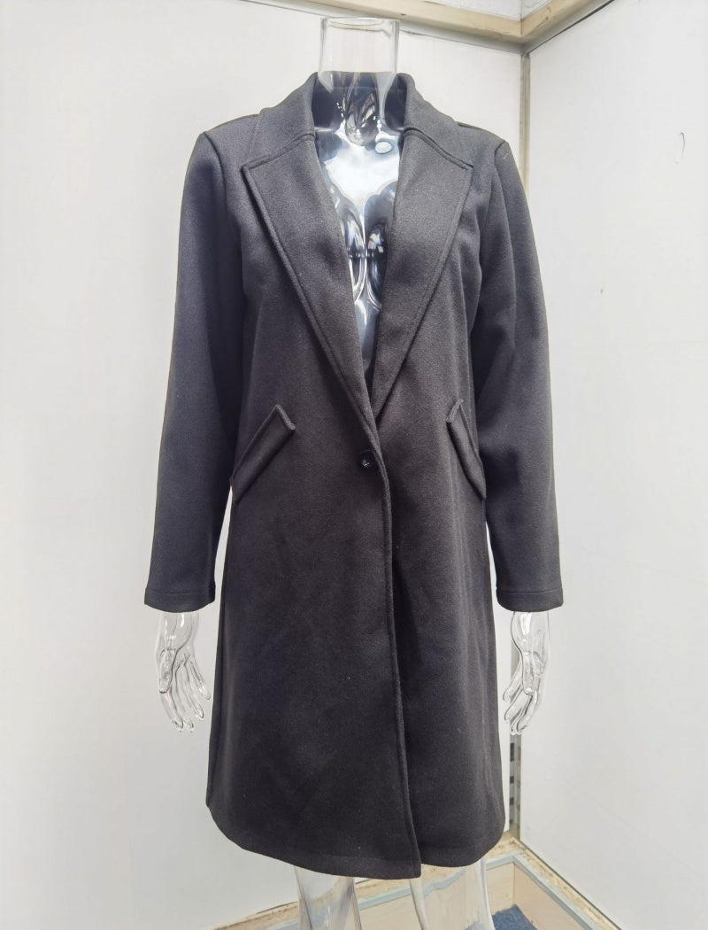 Tailored Longline Button-Up Coat