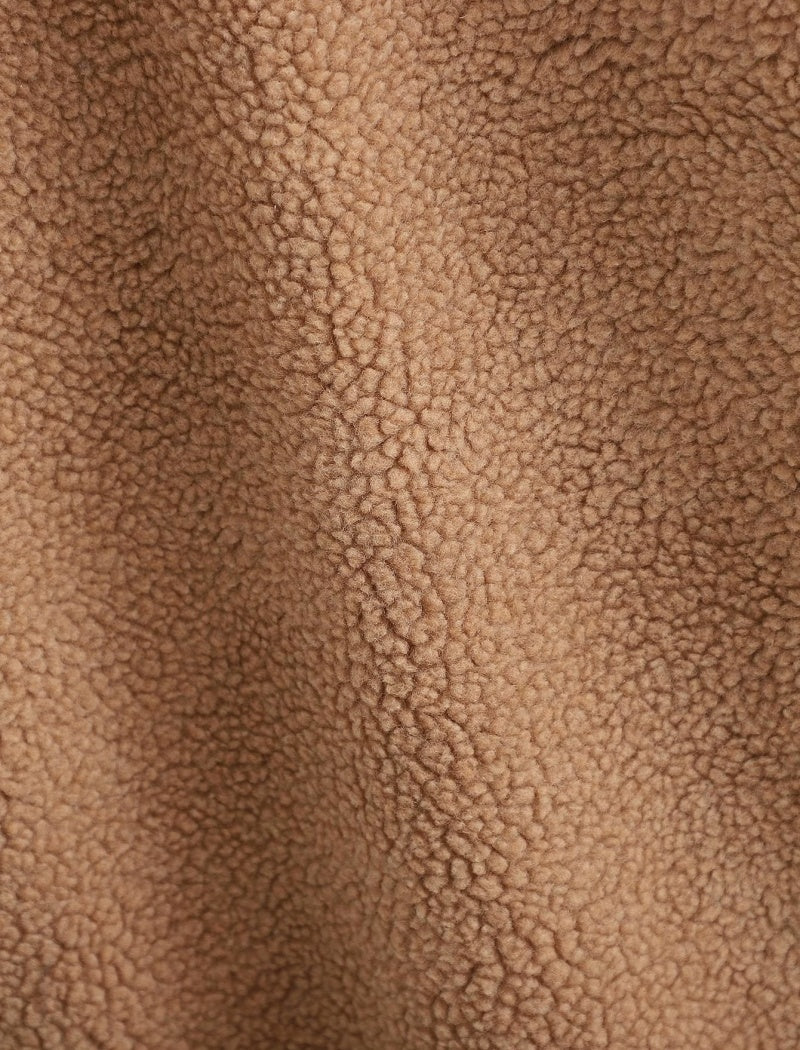 Teddy Coat with Notched Lapels