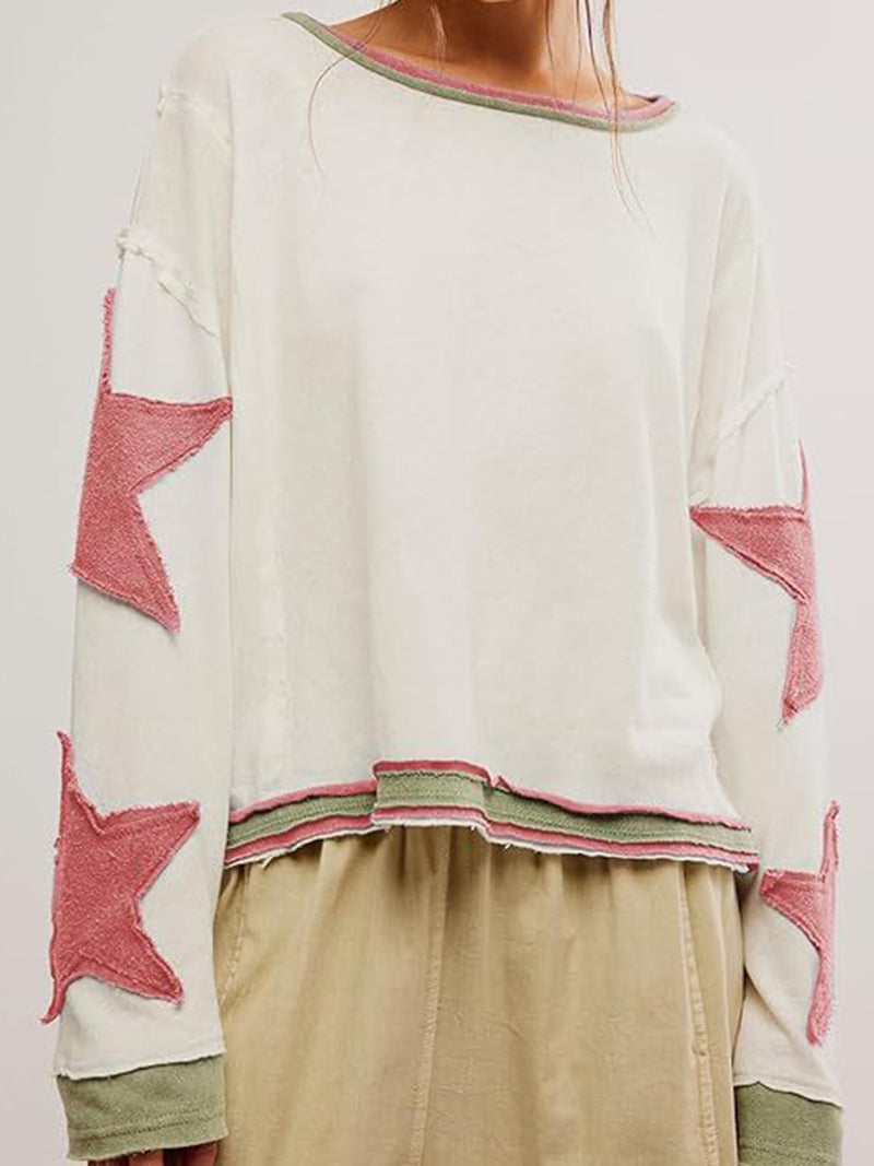 Star Patchwork Pullover